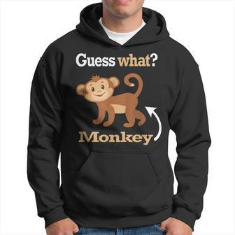 Guess What Monkey Butt Monkey Lover Hoodie - Monsterry