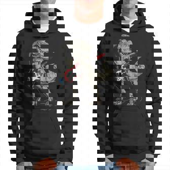 Guitar Dinosaur Playing Guitar Hoodie | Mazezy
