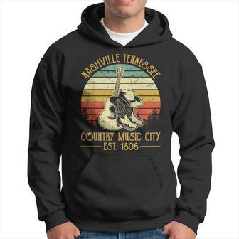 Guitar Guitarist Nashville Tennessee Country Music City Hoodie - Seseable