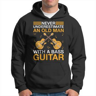 Guitarist Never Underestimate An Old Man With A Bass Guitar Hoodie - Monsterry AU