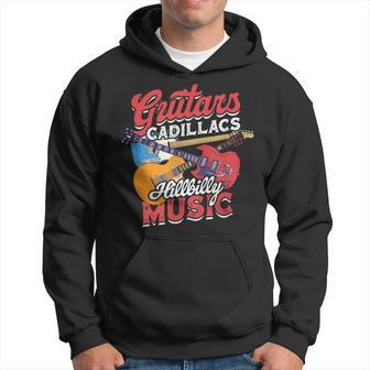 Guitars Cadillacs Hillbilly Music Guitarist Music Album Hoodie - Monsterry UK