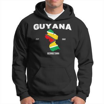 Guyana Flag Guyana Map Guyanese National Day Hoodie - Thegiftio UK