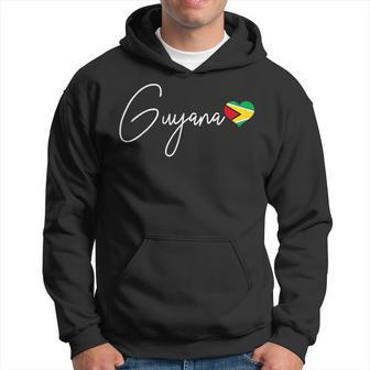 Guyana Heart Pride Guyanese Flag Hoodie - Thegiftio UK