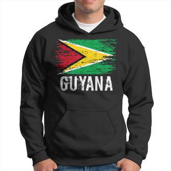 Guyanese Flag Pride Vintage Guyanese Root Guyana Hoodie - Monsterry