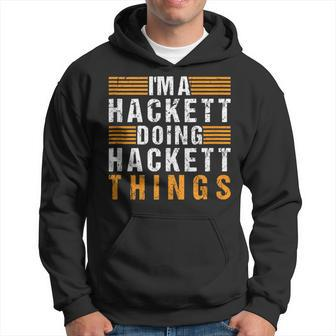 Hackett Family Name Surname Reunion Matching Family Tree Hoodie - Seseable