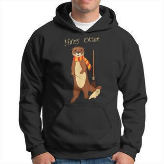 Hairy Otter For Fans Of Wizards And Magic Hoodie - Monsterry