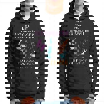 Halber Hausmeister Halber Kaffee Hausreinigungstrupp Black Hoodie - Seseable