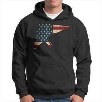 Hang Gliding American Flag 4Th July Gliding Air Sport Hoodie - Monsterry