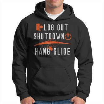 Hang Gliding Log Out Shutdown Hoodie - Monsterry CA