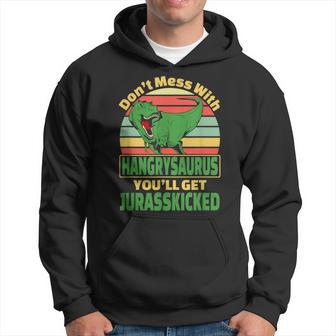 Hangry Dinosaur Foodie Food Lover Hoodie - Thegiftio UK