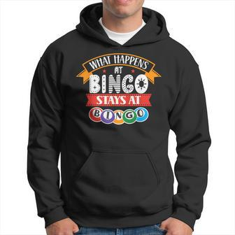 What Happens At Bingo Stays At Bingo Player Game Lover Hoodie - Thegiftio UK