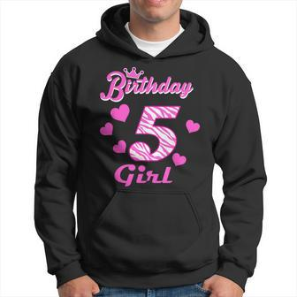 Happy Birthday Girls 5Th Party 5 Years Old Bday Hoodie - Monsterry AU