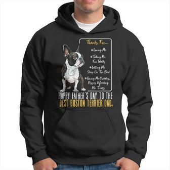 Happy Father’S Day To The Best Boston Terrier Dad Hoodie - Monsterry CA