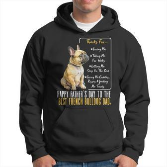 Happy Father’S Day To The Best Frenchie Dad French Bulldog Hoodie - Thegiftio UK