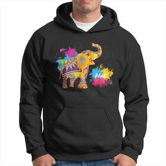Happy Holi Festival Of Colors Indian Hindu Spring Hoodie | Mazezy