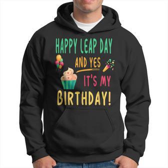 Happy Leap Day And Yes It's My Birthday Leap Year 2024 Hoodie - Thegiftio UK