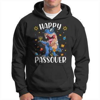 Happy Passover Dinosaur Jewish Kid Passover 2023 Toddler Boy Hoodie - Monsterry