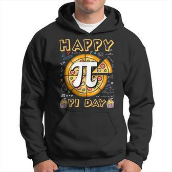 Happy Pi Day Pie Day Pizza Mathematics Pi Symbol Hoodie - Monsterry