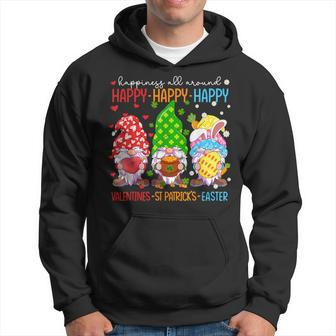 Happy Valentines St Patrick Easter Happy Holiday Gnome Hoodie - Seseable