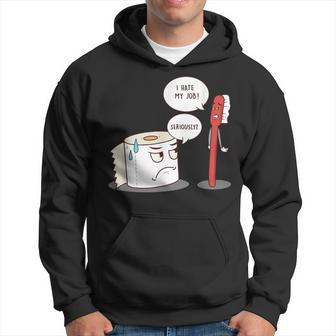 I Hate My Job Seriously Toilet Paper Hoodie - Monsterry UK