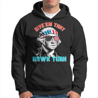 Hawk Tuah 2024 4Th Of July Meme Hoodie - Thegiftio UK