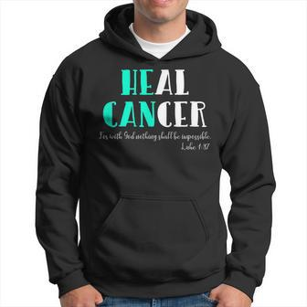He Can Heal Cancer God Heals Luke 137 Bible Verse Hoodie - Monsterry CA