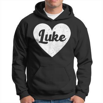 I Heart Luke First Names And Hearts I Love Luke Hoodie - Monsterry UK