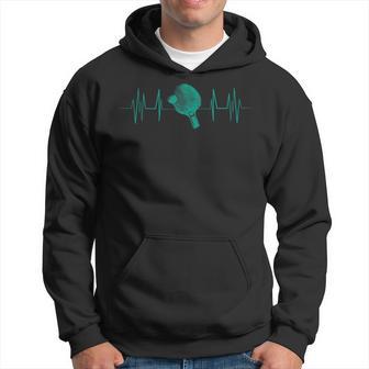 Heartbeat Ping Pong Game Balls Tables Tennis Hoodie - Monsterry UK