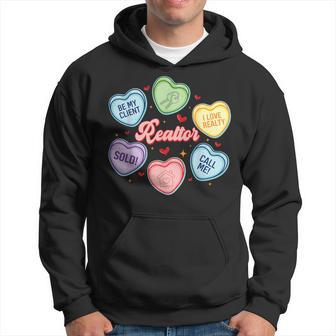Hearts Candy Valentines Day Real Estate Be My Client Hoodie - Seseable