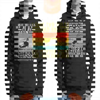 Helicopter Pilot Dad For Helicopter Father Day Hoodie | Seseable UK