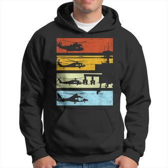 Helicopterintage Helicopter Pilot Hoodie - Seseable