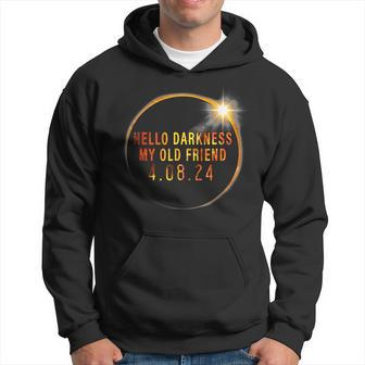 Hello Darkness My Old Friend 2024 Solar Eclipse Hoodie - Seseable