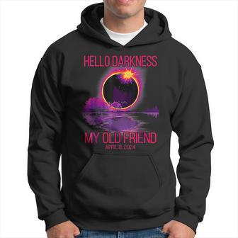 Hello Darkness My Old Friend Pink Solar Eclipse April Hoodie - Monsterry AU