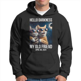 Hello Darkness My Old Friend Solar Eclipse April 08 2024 Fun Hoodie - Seseable