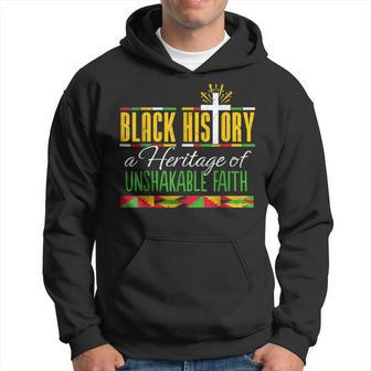 Heritage Of Unshakable Faith Black History Month Pride Hoodie - Seseable