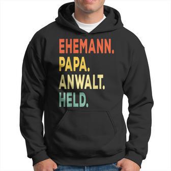 Herren Ehemann Papa Anwalt Held Retro-Jahrgangatertag Kapuzenpullover - Geschenkecke