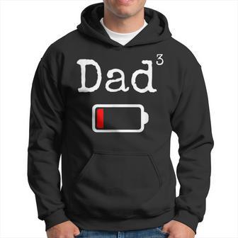 Herren Lustigesater-Trikot Geschenk Füräter Papa 3 Low Battery Kapuzenpullover - Geschenkecke