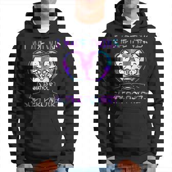 Hice Gemelos ¿Cuál Es Tu Regalo De Ropa Superpoderosa Para Mamá Ja Sudadera - Regaloses