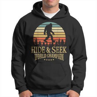 Hide And Seek World Champion Bigfoot Retro Vintage Hoodie - Thegiftio UK