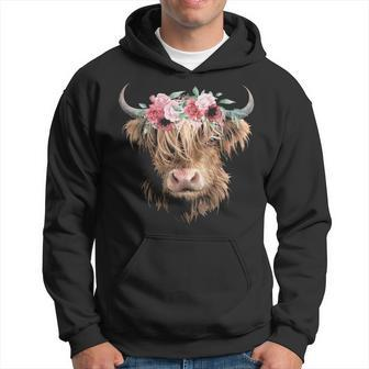 Highland Cow Painting Hoodie | Mazezy