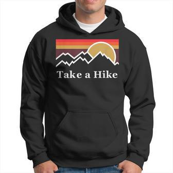 Take A Hike Sunset Graphik Sunrise Hiking Outdoor Hoodie - Monsterry