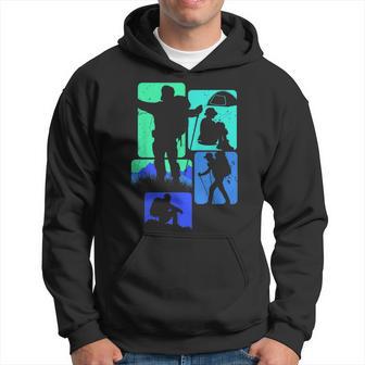 Hiking For Hiker Retro Hiking Hoodie - Thegiftio UK