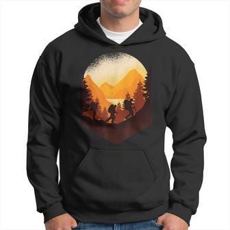 Hiking Mountaineering Forest Retro Vintage Hoodie - Monsterry CA