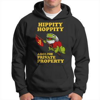 Hippity Hoppity Abolish Private Property Frog Meme Hoodie - Monsterry UK