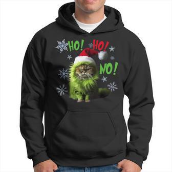 Ho Ho No Bad Cat Christmas Hoodie - Monsterry