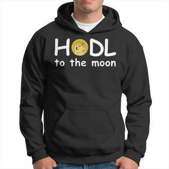 Hodl To The Moon Dogecoin Meme Stock Comic Sans Doge Quote Hoodie - Monsterry