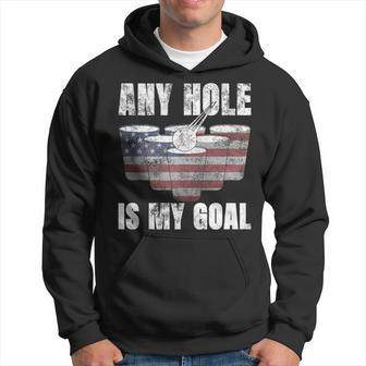 Any Hole Is My Goal 4Th July Usa Flag Beer Pong Hoodie - Monsterry AU