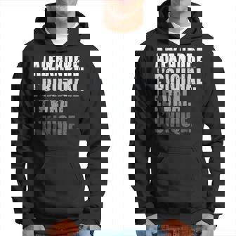 Homme Alexandre L'original Lerai L'unique Cadeau Personnalisé Sweat à capuche - Cadeauxyz