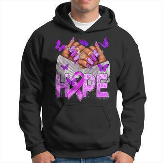 Hope Sle Lupus Awareness Month Support Purple Lupus 2024 Hoodie - Thegiftio UK