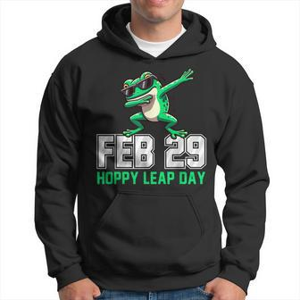 Hoppy Leap Day Frog Leap Year Leapling Humor Pun Hoodie | Mazezy